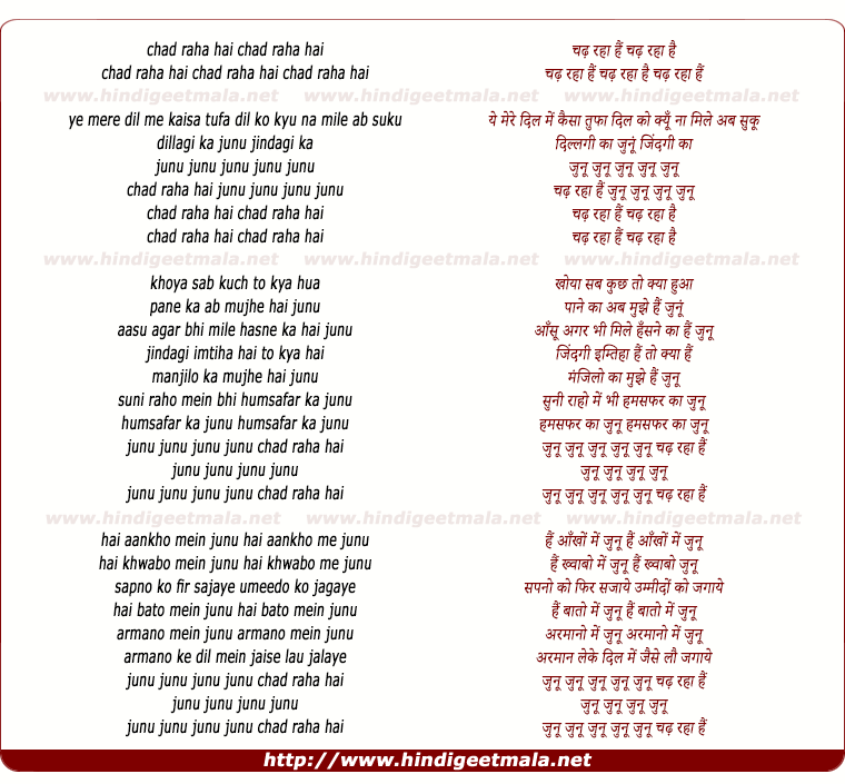 lyrics of song Hai Junu The Dj Suketu Mix