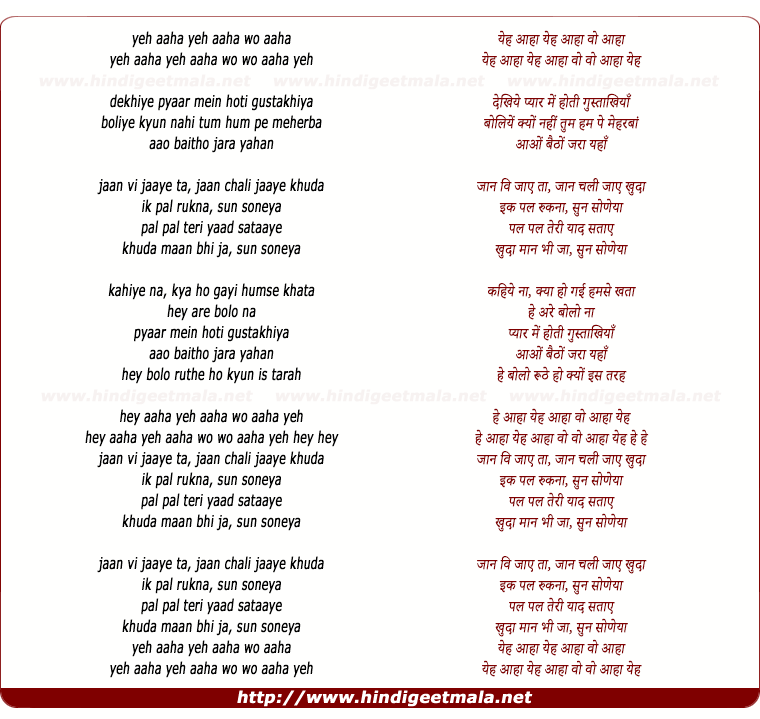 lyrics of song Jaan Ve Jaaye - Punjabi Mix